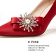 2020 autumn new red wedding shoes Chinese dress high heels female stiletto pointed bridal large size single shoes 2020 autumn new red wedding shoes Chinese dress high heels female stiletto pointed bridal large size single shoes