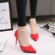 2020 spring and summer new high-heeled shoes high-heeled sexy word buckle chain fine heel shallow matte women's sandals