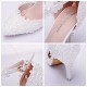 2021 spring pointed stiletto high heel bridal wedding shoes lace pearl banquet dress sandals adult gift large size women's shoes 2021 spring pointed stiletto high heel bridal wedding shoes lace pearl banquet dress sandals adult gift large size women's shoes