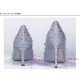 Cinderella crystal gold dress bridal shoes silver pointed high heels stiletto bridesmaid shallow mouth size wedding shoes women Cinderella crystal gold dress bridal shoes silver pointed high heels stiletto bridesmaid shallow mouth size wedding shoes women