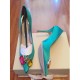 Color rhinestone square buckle satin pointed high heel stiletto sexy shallow mouth women's shoes bride wedding shoes large size Color rhinestone square buckle satin pointed high heel stiletto sexy shallow mouth women's shoes bride wedding shoes large size