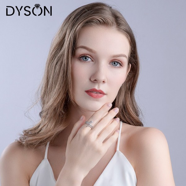 Dyson 925 Sterling Silver Rings For Women Snake Animal Nightclubl Stackable Micro Pave Zirconia Party Ring Girl European Jewelry