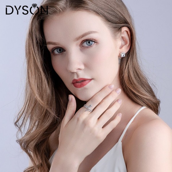 Dyson 925 Sterling Silver Rings For Women Snake Animal Nightclubl Stackable Micro Pave Zirconia Party Ring Girl European Jewelry