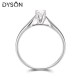 Dyson 925 Sterling Silver Rings Solitaire Classic White Zirconia Promise Bridal Wedding Engagement Rings For Women Fine Jewelry