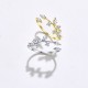 SILVERHOO 925 Sterling Silver Handmade Olive Leaf Rings for Women Exquisite  Adjustable Open Ring Silver Jewelry Wedding Gifts