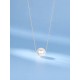 SILVERHOO 925 Sterling Silver Shell Pearl Women Necklaces Elegant Creative Fine Jewelry Wedding Couple Imitation Pearls Pendant