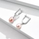 SILVERHOO 925 Sterling Silver Women Stud Earrings Exquisite Large Freshwater Pearl Earrings Female Jewelry Valentine's Day Gifts