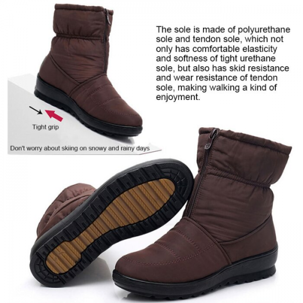 Women's snow ankle boots - winter warm