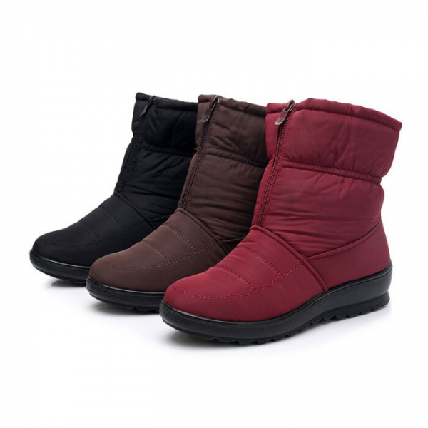 Women's snow ankle boots - winter warm